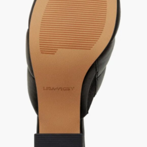 🔥 Lisa Vicky VERY-V Black Block Heel Sandals – Size 10 – Bold, Sleek & NIB - Picture 4 of 8